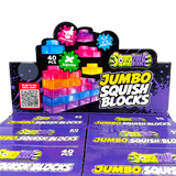 Fun Doh SquishZilla Large Squish Blocks - 6 Pieces Per Retail Ready Display 26870