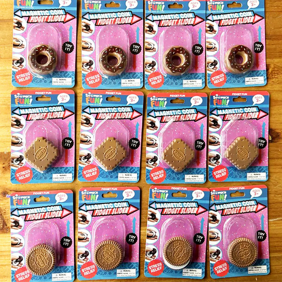 Fidget Magnetic Coin Slide Toy - 12 Pieces Per Pack 23686 KIPP BROTHERS