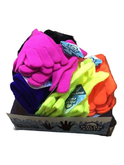 Winter Knit Hat Beanie and Glove Assortment Floor Display - 84 Pieces Per Retail Ready Display 88349 POLAR GEAR
