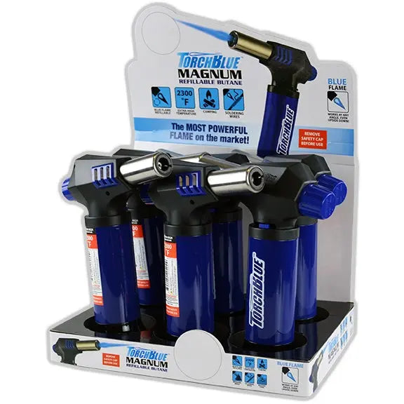 Magnum XXL Torch Lighter - 6 Pieces Per Retail Ready Display 22809 TORCH BLUE