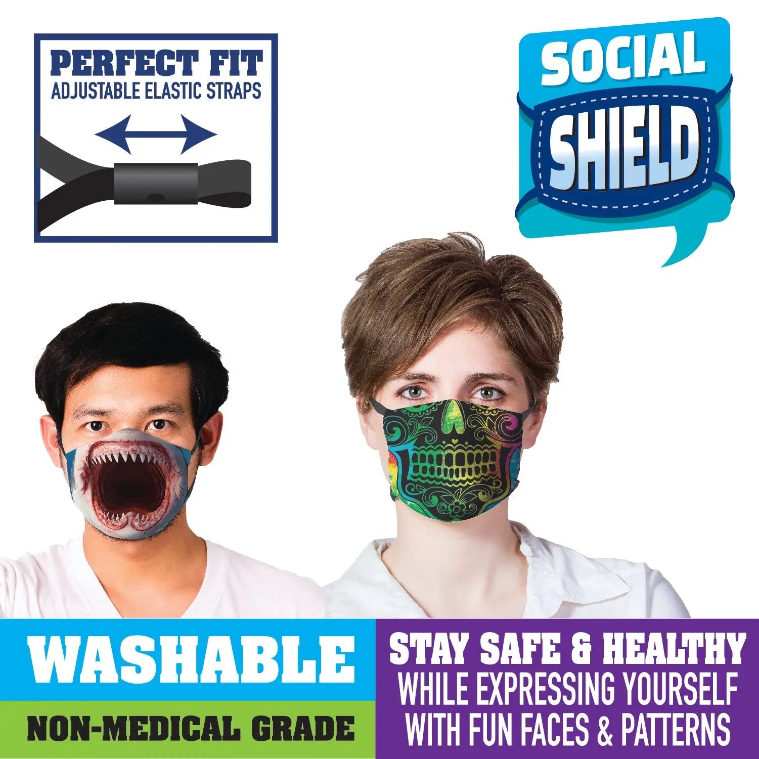 Printed Face Covering 24 Pieces Per Retail Ready Display 21889 KIPP BROTHERS