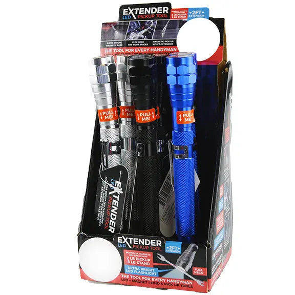 LED Flashlight Extender Tool with Magnetic Stand - 6 Pieces Per Retail Ready Display 22583 ROUGHNECK