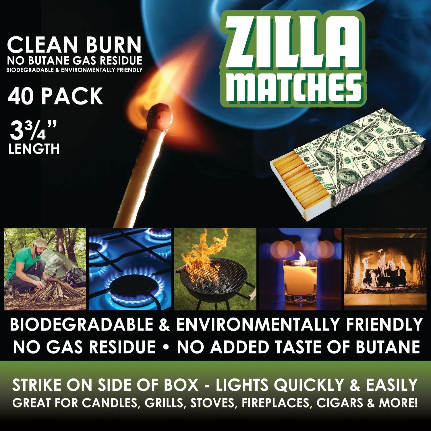 Jumbo Match Box - 24 Pieces Per Retail Ready Display 22570 SMOKEZILLA
