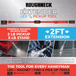 LED Flashlight Extender Tool with Magnetic Stand - 6 Pieces Per Retail Ready Display 22583 ROUGHNECK