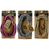 Hemp Charging Cable Assortment - 12 Pieces Per Retail Ready Display 88354 NOVELTY INC