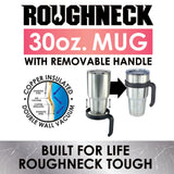 30 oz Insulated Stainless-Steel Cup with Handle Assortment Floor Display - 36 Pieces Per Retail Ready Display 88360 ROUGHNECK