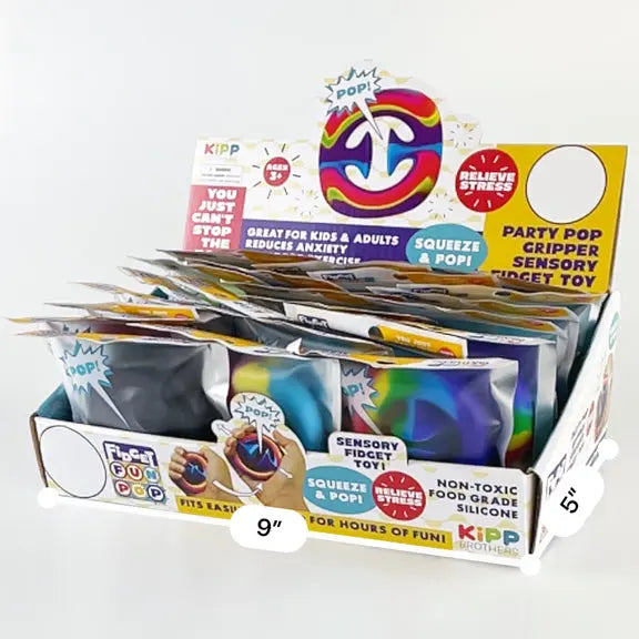 Fidget Squeeze Pop Toy - 24 Pieces Per Display 22828 KIPP BROTHERS