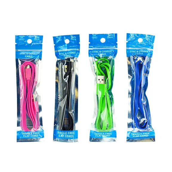 Charging Cable USB to Micro USB 3FT- 20 Pieces Per Pack 22920 NOVELTY INC
