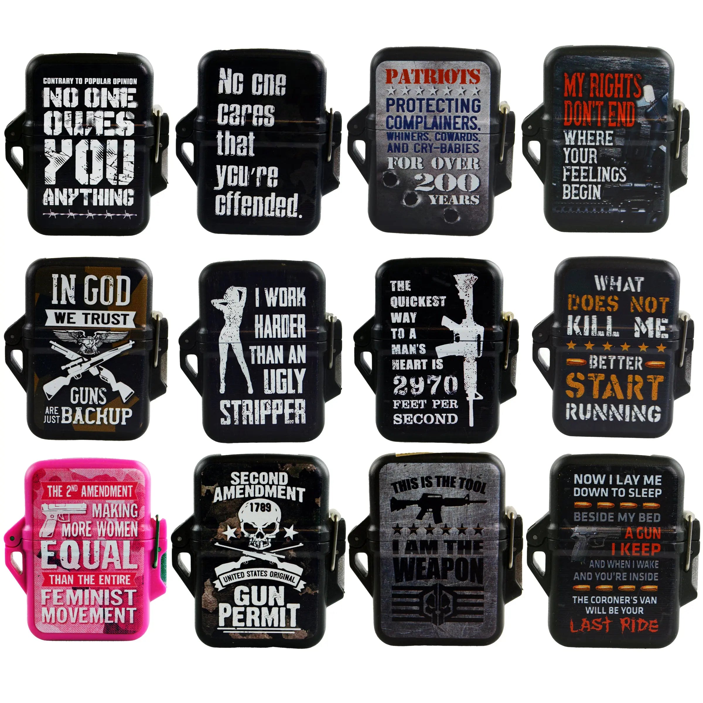 Patriotic Survival Tac Gear Torch Flip Lighter - 12 Pieces Per Retail Ready Display 22968 TAC GEAR