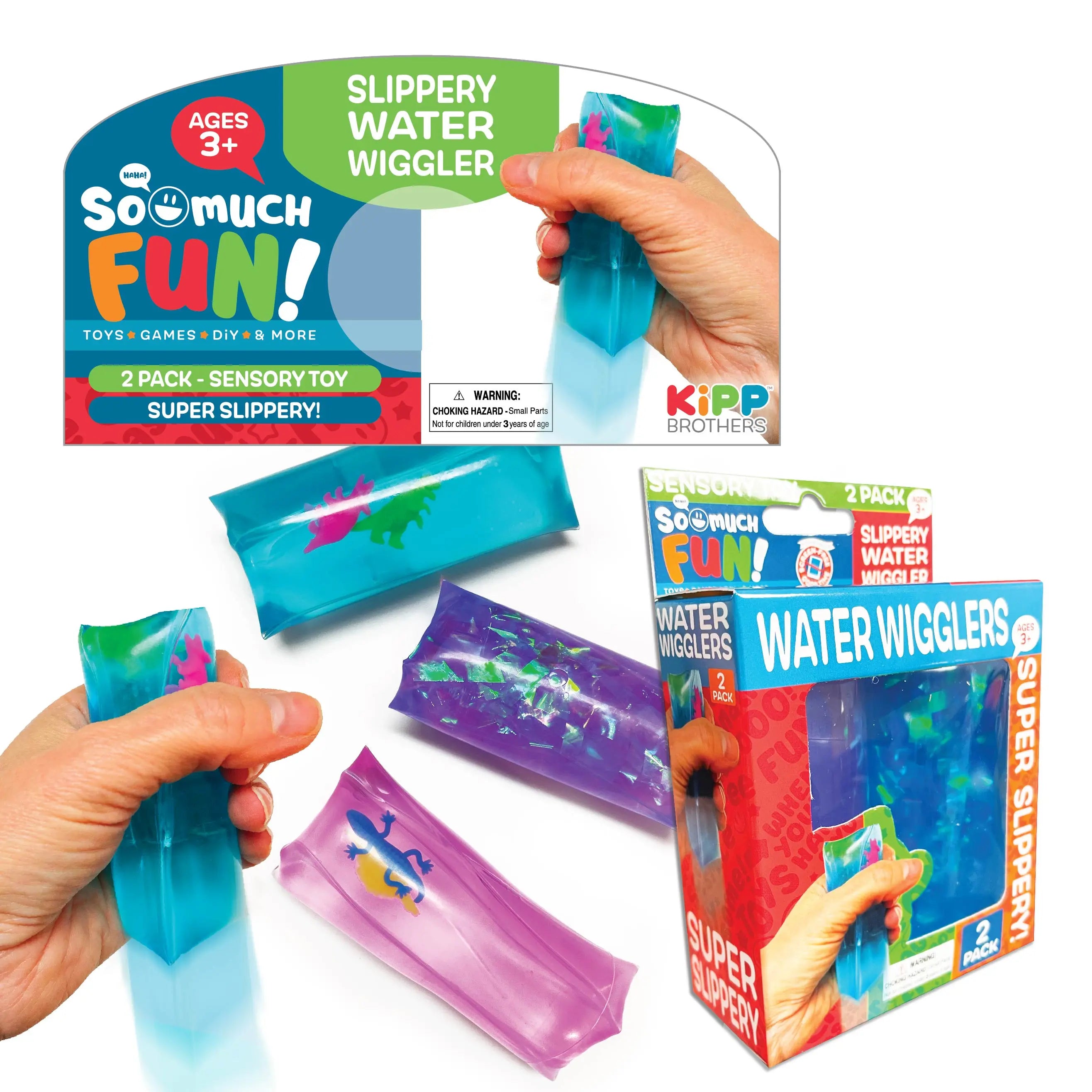 Squish and Squeeze Water Wiggler 2 Pack Set - 12 Pieces Per Pack 22979 KIPP BROTHERS