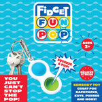 Fidget Pop Key Chain - 24 Pieces Per Retail Ready Display 23028 KIPP BROTHERS