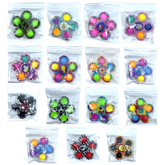 Fidget Pop Spinner Toy - 24 Pieces Per Retail Ready Display 23035 KIPP BROTHERS
