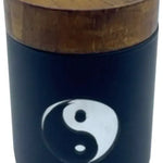 Mirrored Glass Storage Jar with Concave Wood Lid - 6 Pieces Per Retail Ready Display 23052 SMOKEZILLA