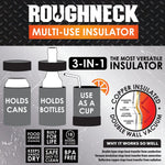 Metal Insulated Can and Bottle Cooler - 6 Pieces Per Retail Ready Display 23120 ROUGHNECK