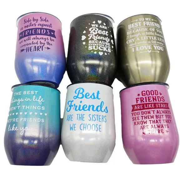 12 oz Insulated Wine Cup - 6 Pieces Per Retail Ready Display 23159 ROUGHNECK