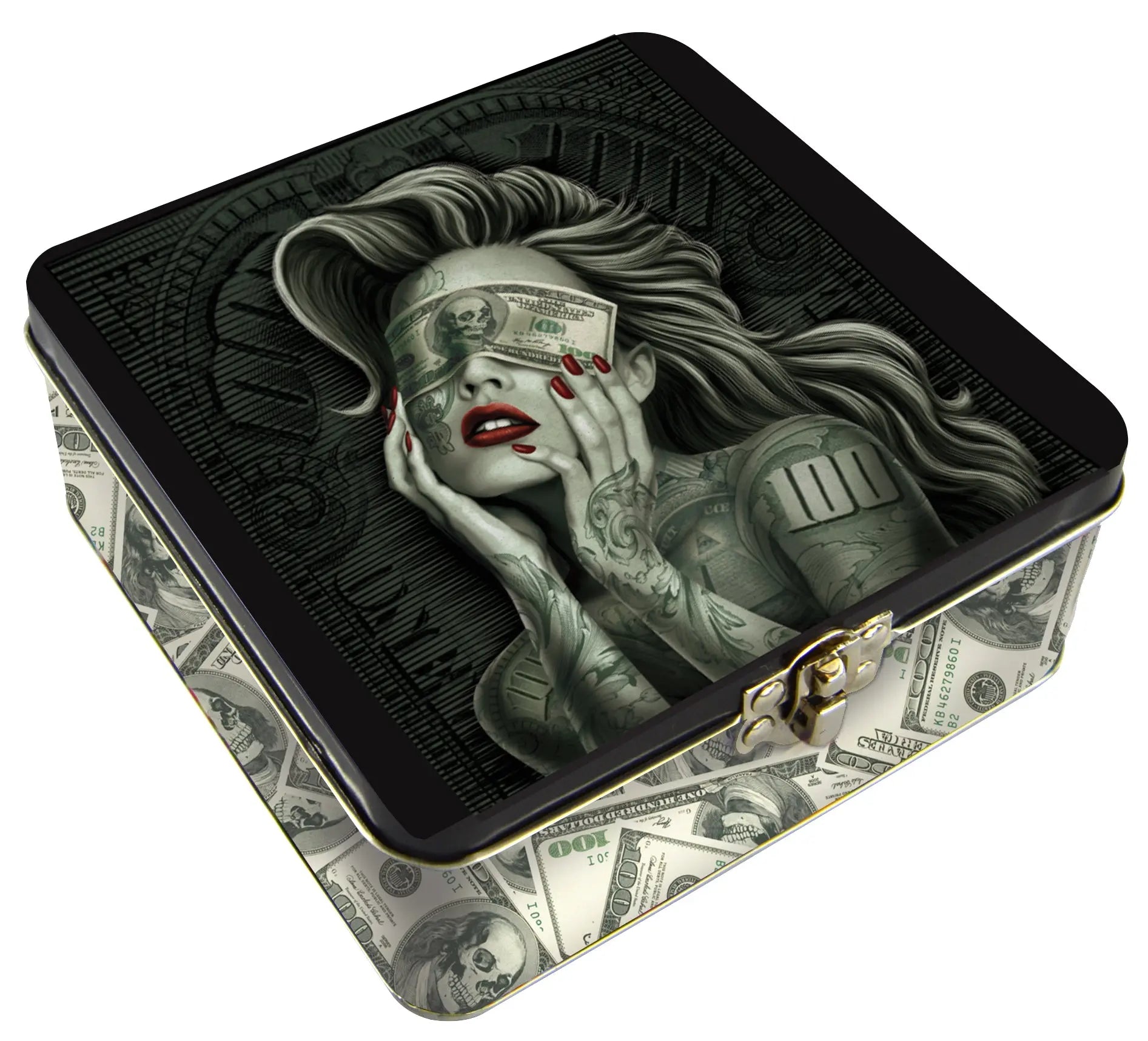 Metal Storage Box with Roll Tray - 6 Pieces Per Retail Ready Display 23253 SMOKEZILLA