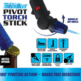 Pivot Head Torch Stick Lighter - 12 Pieces Per Retail Ready Display 23280 TORCH BLUE