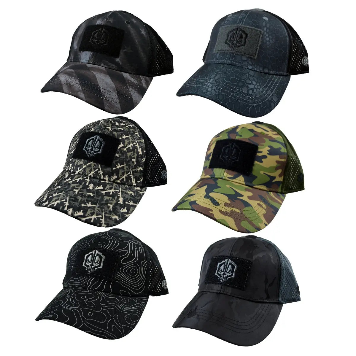 Patriotic Tac Gear Hat and Accessory Assortment Floor Display - 78 Pieces Per Retail Ready Display 88397 TAC GEAR