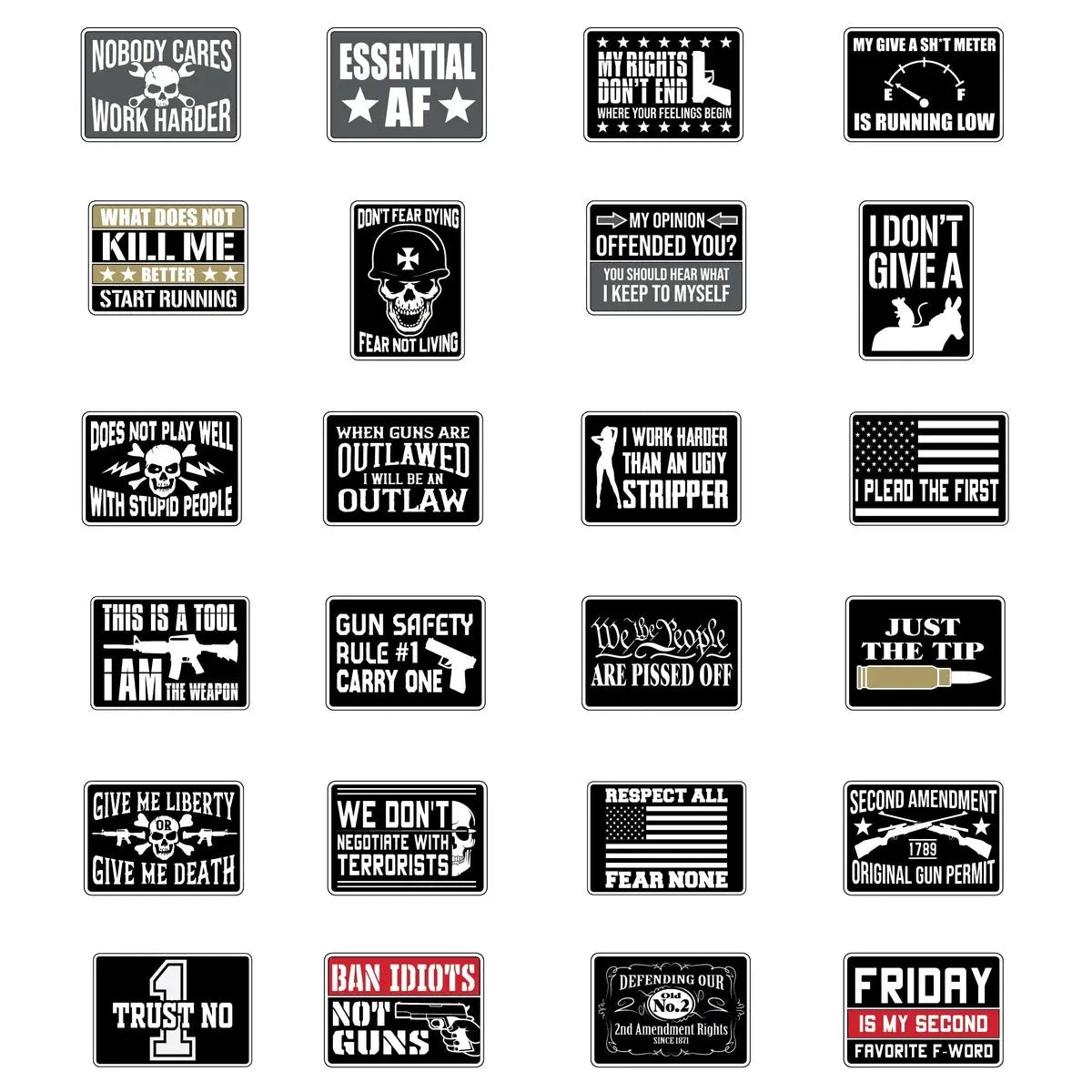 Patriotic Enamel Tac Gear Pin - 24 Pieces Per Retail Ready Display 23502 TAC GEAR