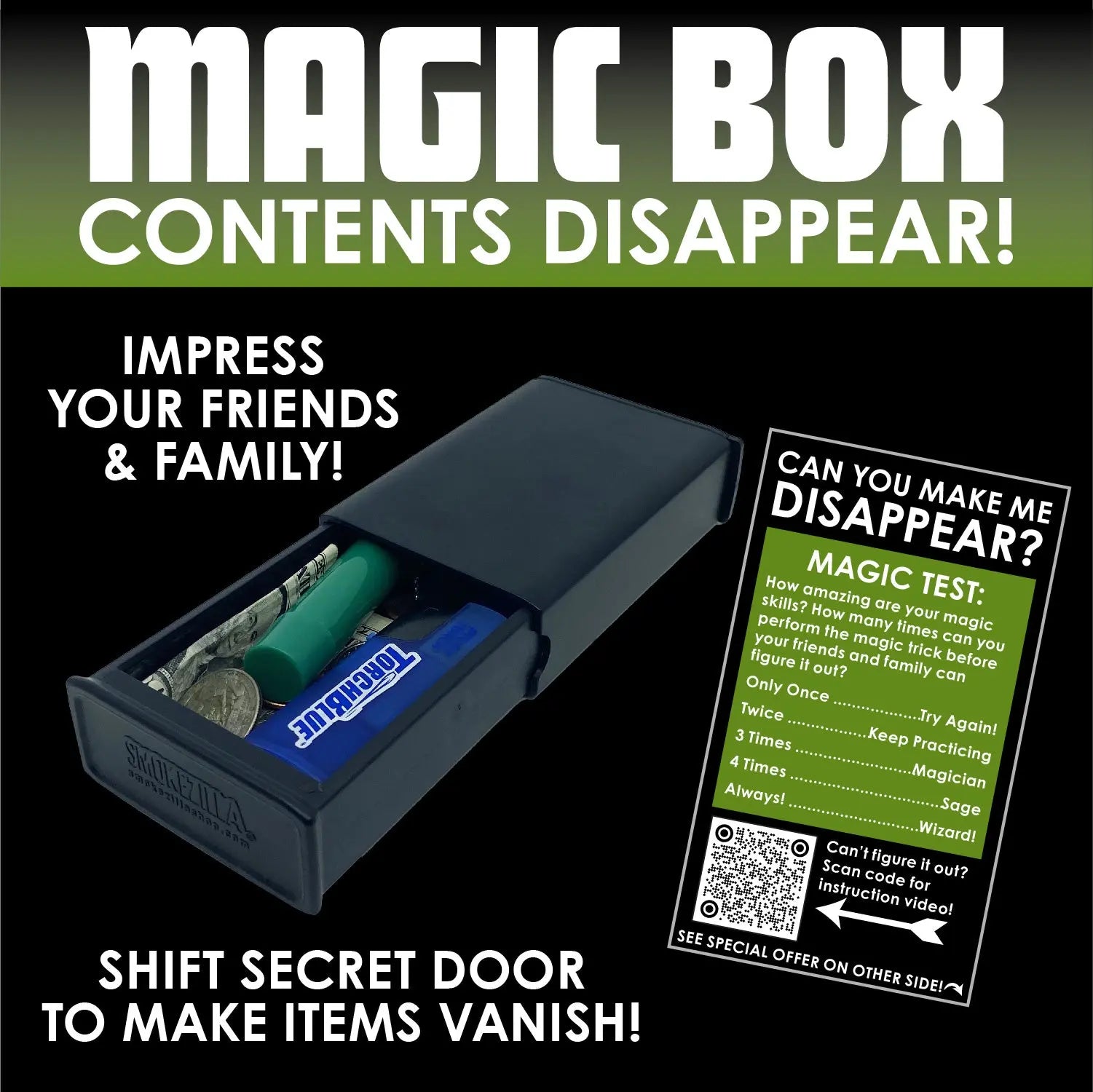 Plastic Magic Storage Box - 8 Pieces Per Retail Ready Display 23542 SMOKEZILLA