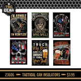 Patriotic Tac Gear Hat and Insulated Cup Assortment Floor Display - 72 Pieces Per Retail Ready Display 88448 TAC GEAR