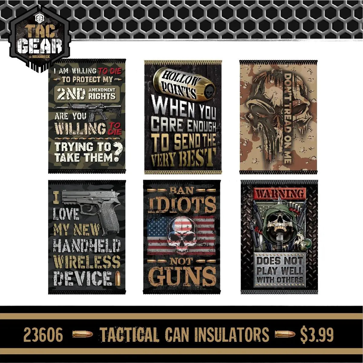 Patriotic Tac Gear Hat and Insulated Cup Assortment Floor Display - 72 Pieces Per Retail Ready Display 88448 TAC GEAR