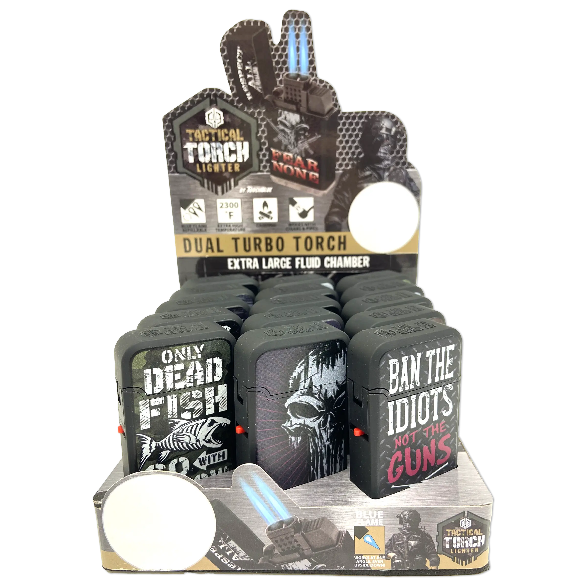 Patriotic Tac Gear Dual Torch Lighter - 15 Pieces Per Retail Ready Display 23637 TAC GEAR
