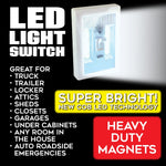 LED Light Switch with Magnets - 6 Pieces Per Retail Ready Display 23692 CAR VIBEZ