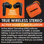 Wireless Earbuds with Heavy Duty Case - 6 Pieces Per Retail Ready Display 23695 ROUGHNECK