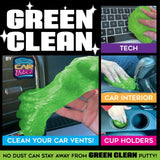 Car Putty Green Clean Car and Technology Slime - 6 Pieces Per Retail Ready Display 23718 CAR VIBEZ