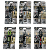Patriotic MOLLE Strap Key Chain with Heavy Duty Clip - 6 Pieces Per Retail Ready Display 23722 TAC GEAR