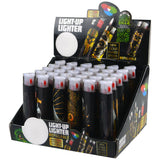 Foil Print Light-Up Lighter - 30 Pieces Per Retail Ready Display 23954 SMOKEZILLA
