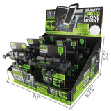 Phone Mount with Car Vent Clip - 6 Pieces Per Retail Ready Display 25590MN GADGET GEAR