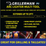 Electric Grill Lighter with LED Light - 6 Pieces Per Retail Ready Display 25631 TORCH BLUE