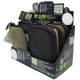Canvas Smoking Pouch with Zipper  - 6 Pieces Per Retail Ready Display 26016 SMOKEZILLA