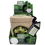 Canvas Accessories Pouch with Patch - 6 Pieces Per Retail Ready Display 30031 SPICY ZILLA