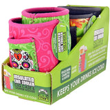 Neoprene Can and Bottle Cooler with Cigarette Pouch - 2 Pieces Per Retail Ready Display 40330 POLAR GEAR