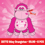 Valentine's Day Rose Plush Assortment Floor Display - 48 Pieces Per Retail Ready Display 88348 KIPP BROTHERS
