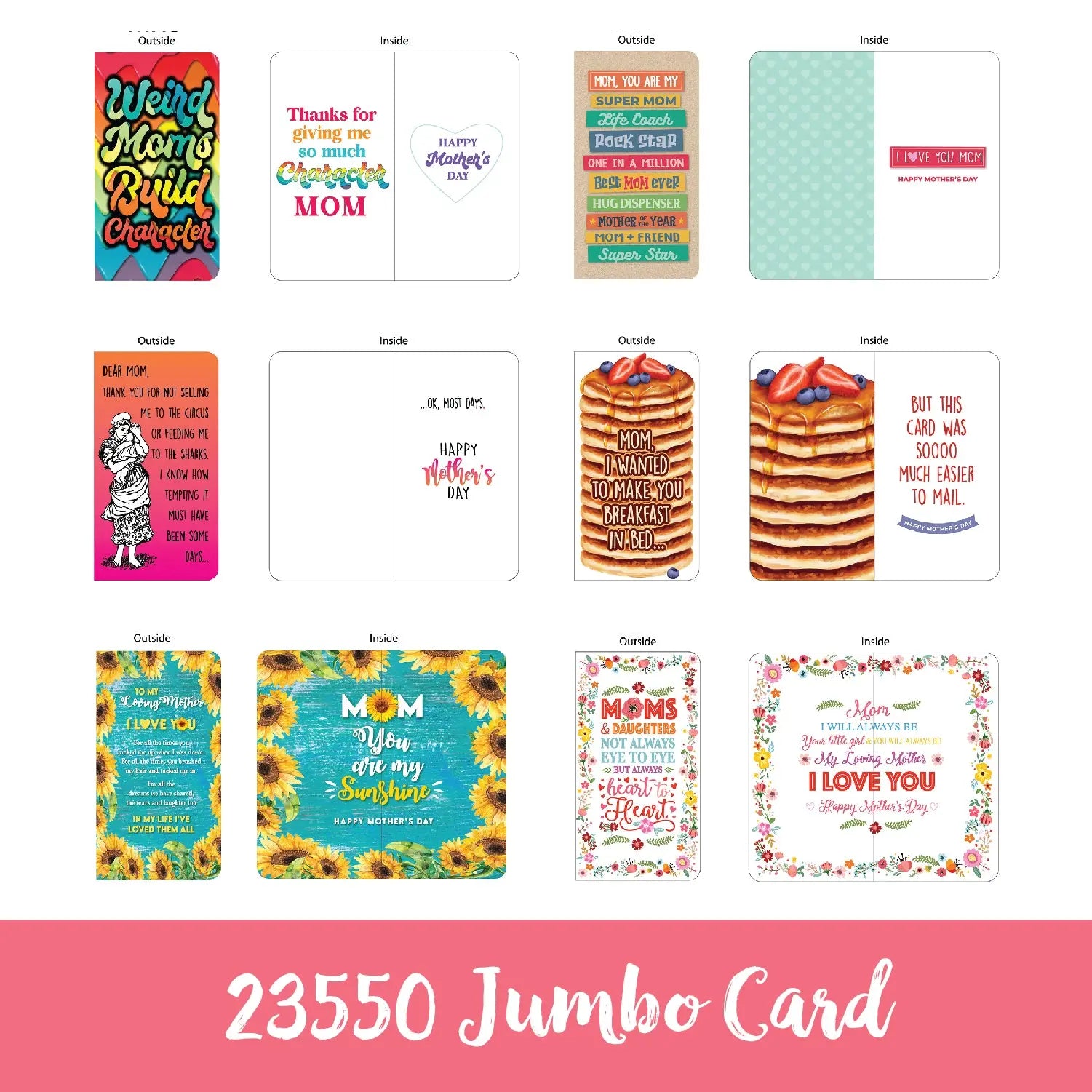 Mother's Day Celebrate Mom Assortment Floor Display - 96 Pieces Per Retail Ready Floor Display 88430 KIPP BROTHERS