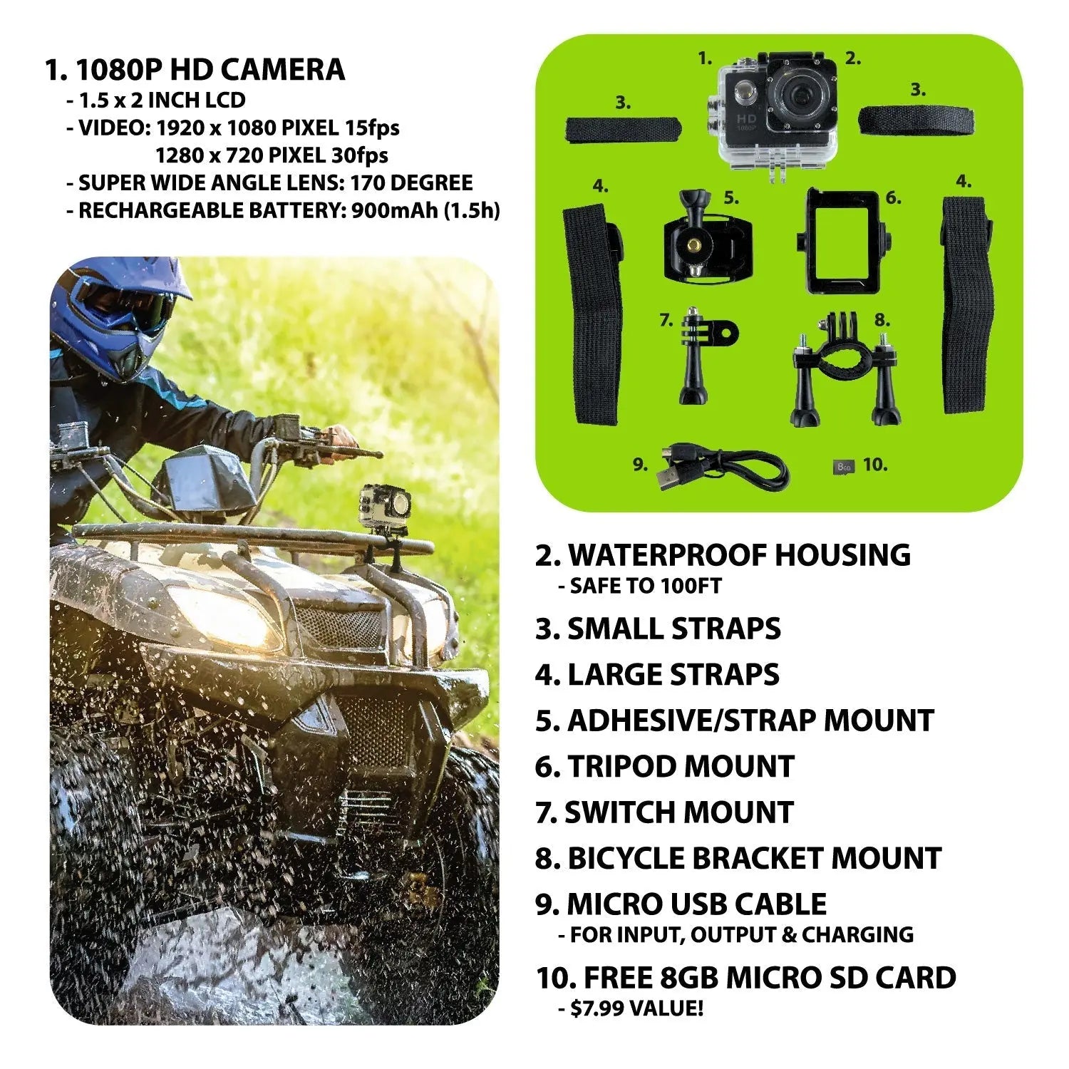 Camera Assortment Floor Display - 20 Pieces Per Retail Ready Display 88449 GADGET GEAR