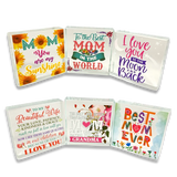 Mother's Day Glass Keepsake - 6 Pieces Per Retail Ready Display 23573 KIPP BROTHERS