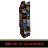 Trucker Hat Ball Cap Assortment Floor Display - 72 Pieces Per Retail Ready Display 88404 NOVELTY INC