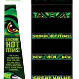 Merchandising Fixture - Corrugated Smokezilla 2 Piece Floor Display End Cap ONLY 976150 SMOKEZILLA