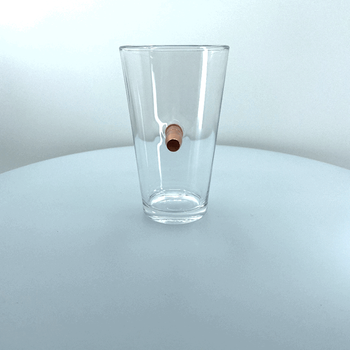 16 oz Tac Gear Bullet Patriotic Pint Glass - 6 Pieces Per Retail Ready Display 23151 TAC GEAR
