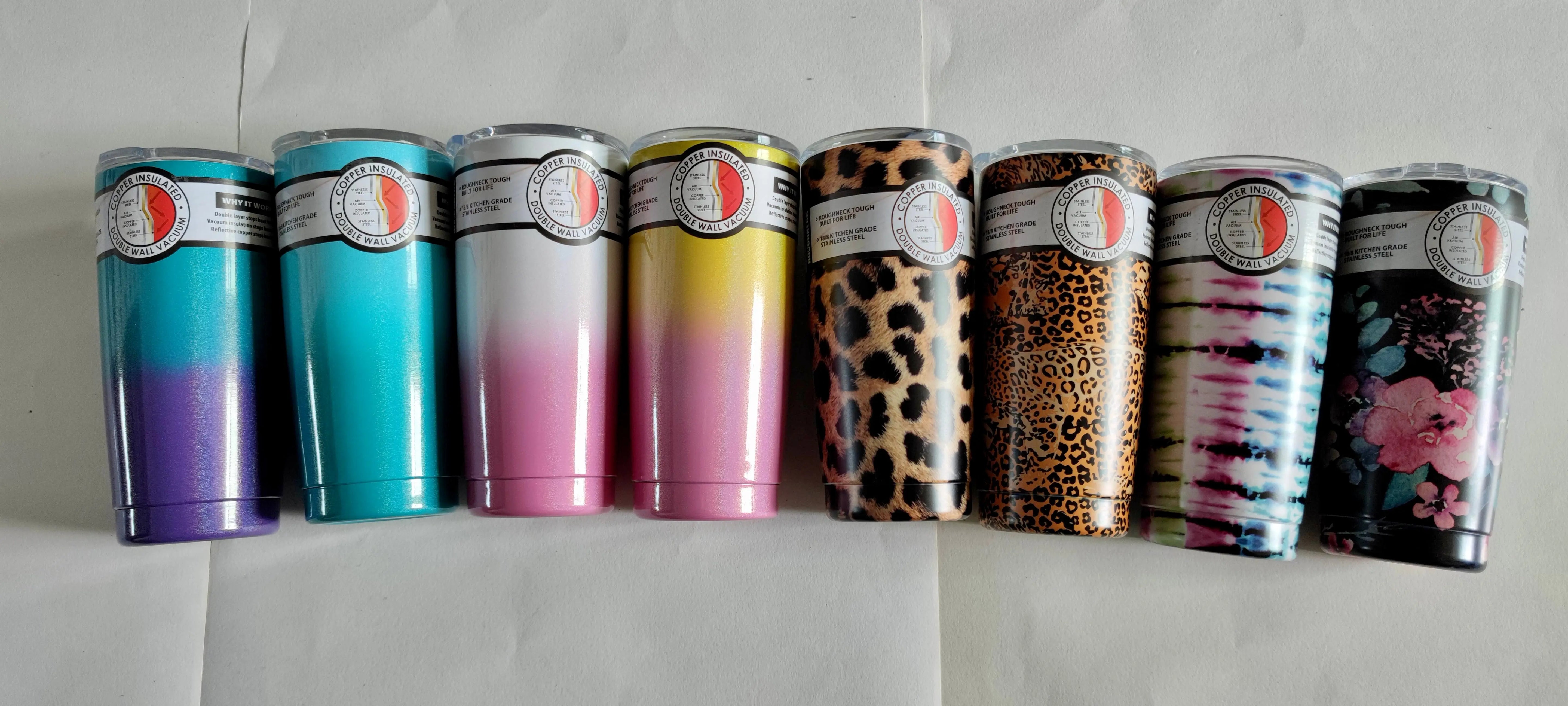 20 oz Insulated Cup Assortment Floor Display - 24 Pieces Per Retail Ready Display 88351 ROUGHNECK